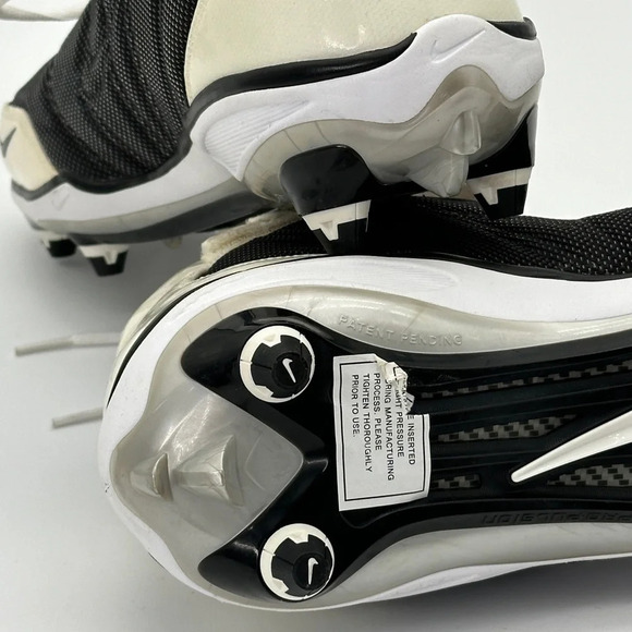 Nike Mens size 14 White Black Superbad Football Cleats‎ main image 6